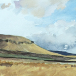 View of Horse Mountain on a blustery day 